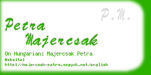 petra majercsak business card